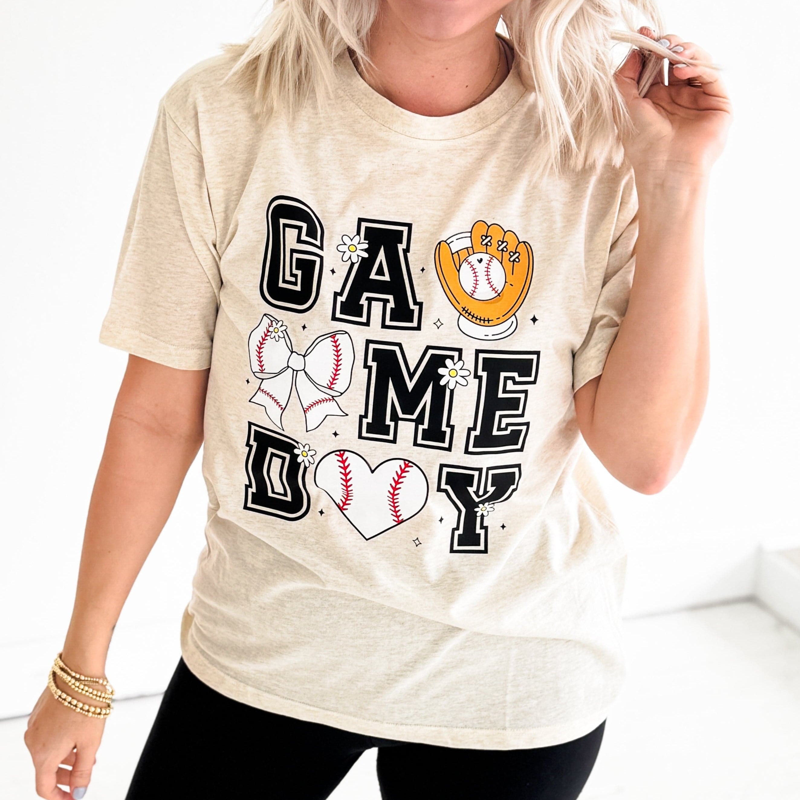 Women - Apparel - Shirts - T-Shirts Game Day Baseball Graphic Tee