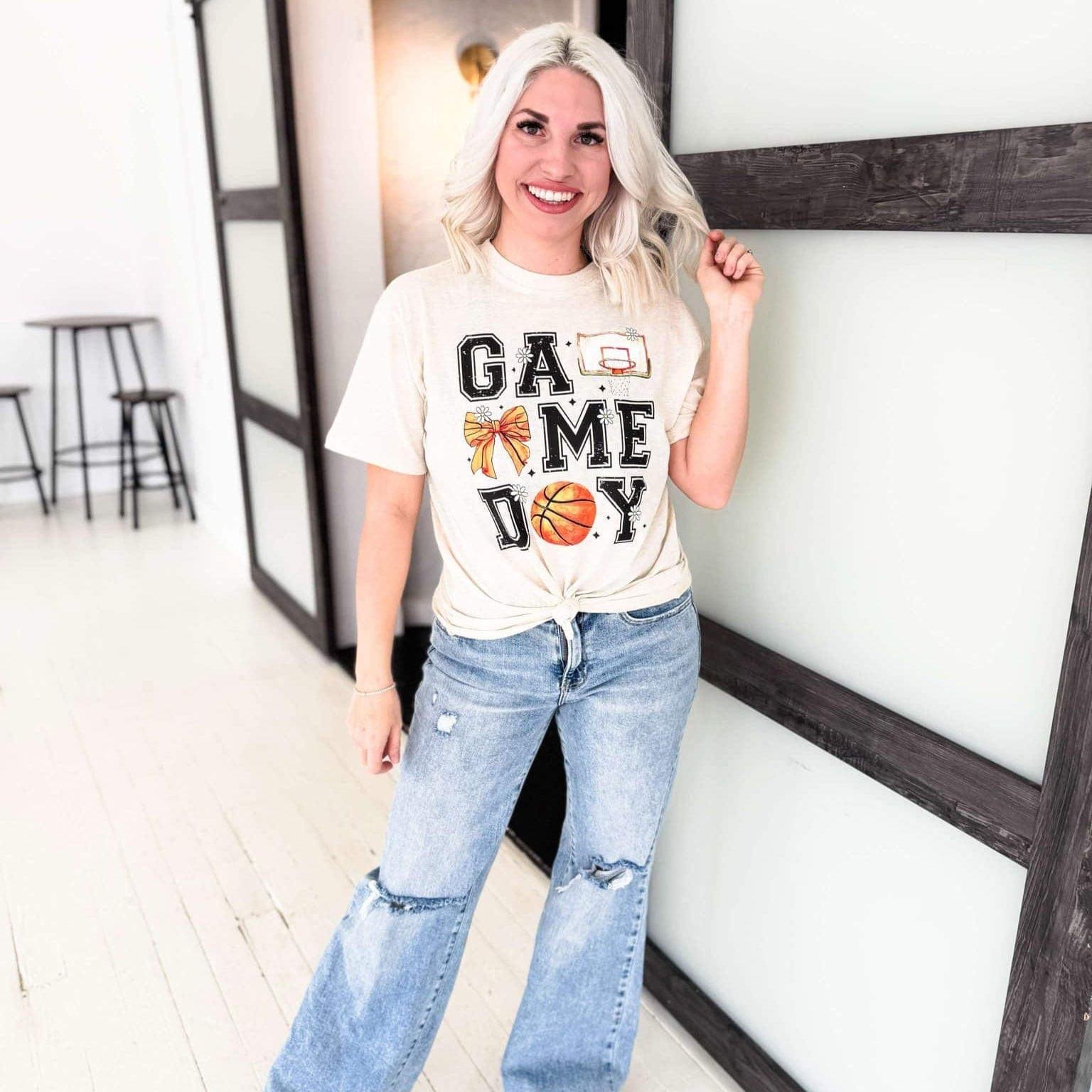 Women - Apparel - Shirts - T-Shirts Game Day Basketball Graphic Tee