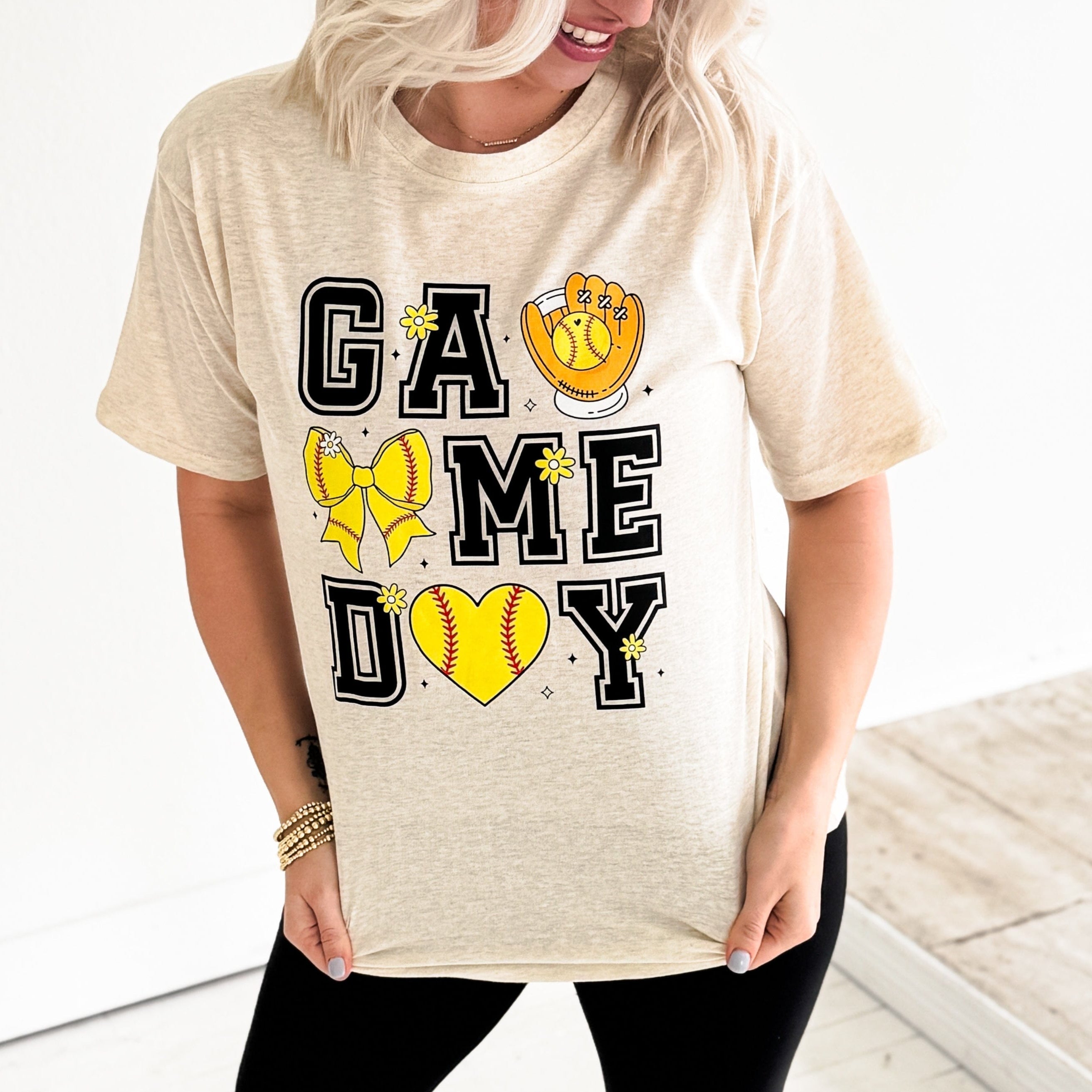 Women - Apparel - Shirts - T-Shirts Game Day Softball Graphic Tee