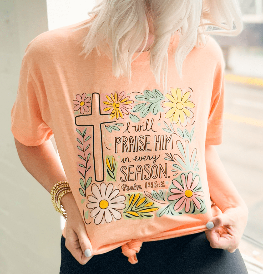 Women - Apparel - Shirts - T-Shirts I Will Praise Him In Every Season Graphic Tee