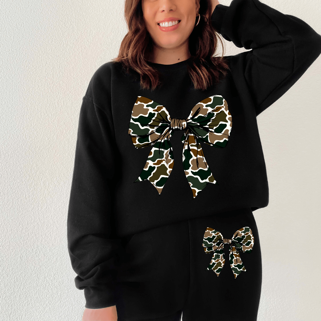 Women - Apparel - Shirts - T-Shirts Old School Camo Bow Sweat Set
