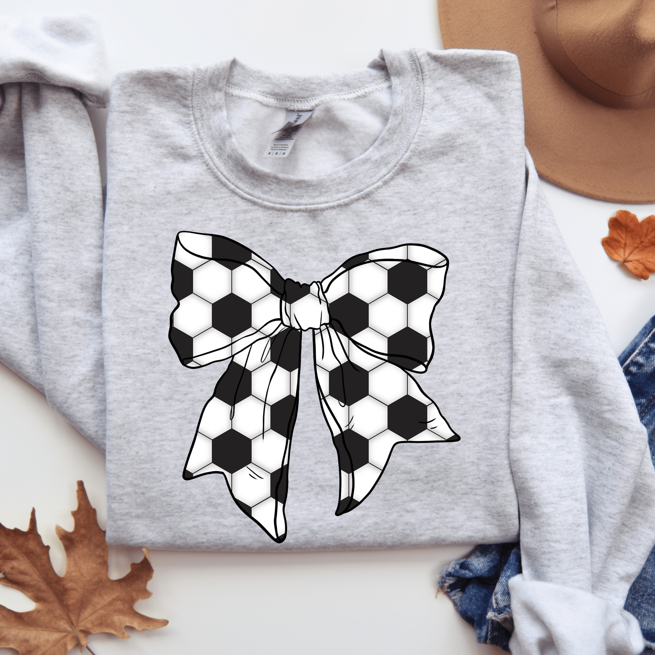Women - Apparel - Shirts - T-Shirts Soccer Bow Sweatshirt
