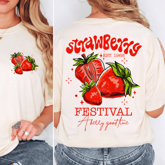 Women - Apparel - Shirts - T-Shirts Strawberry Festival Graphic Tee