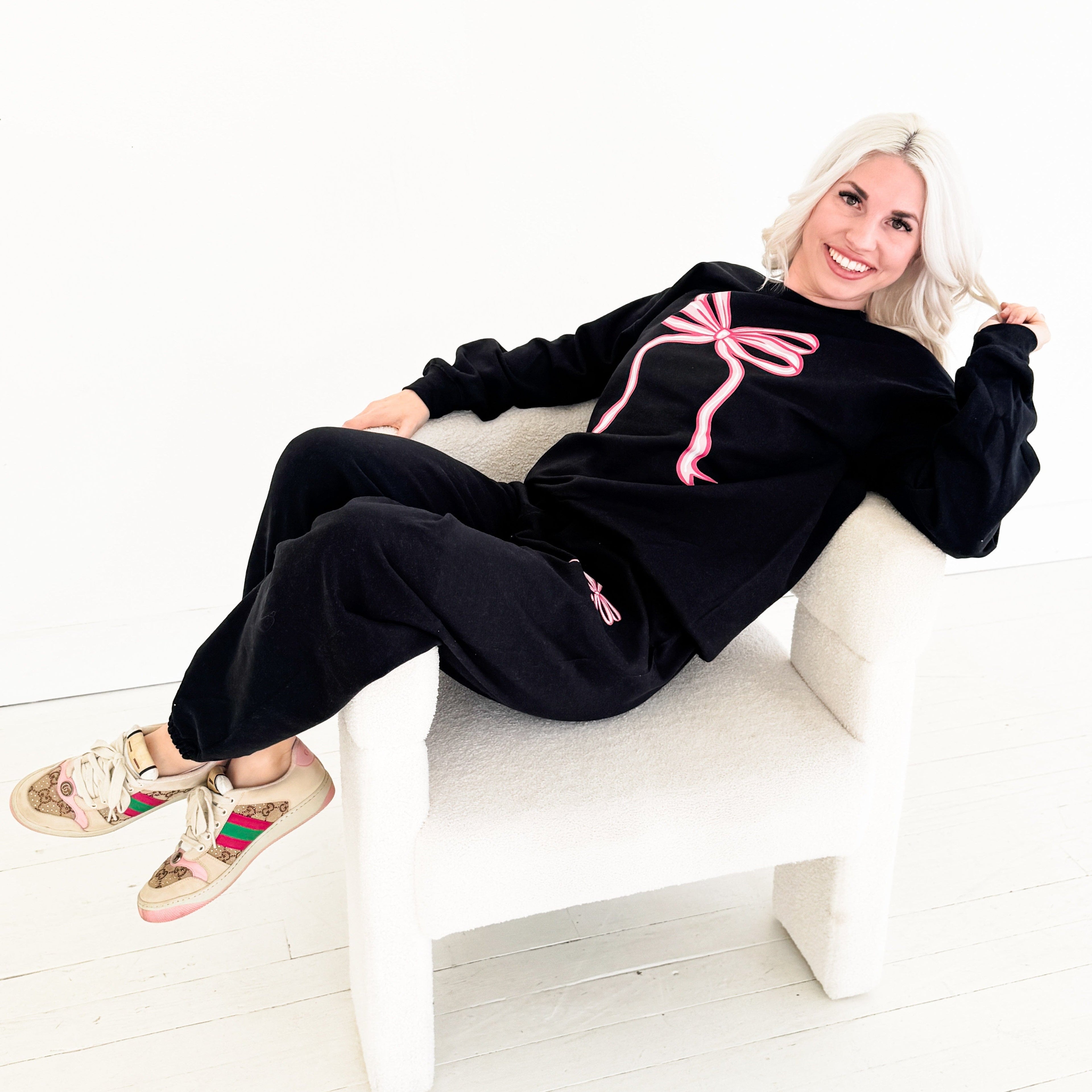 You Are So Loved Bow Sweat Set