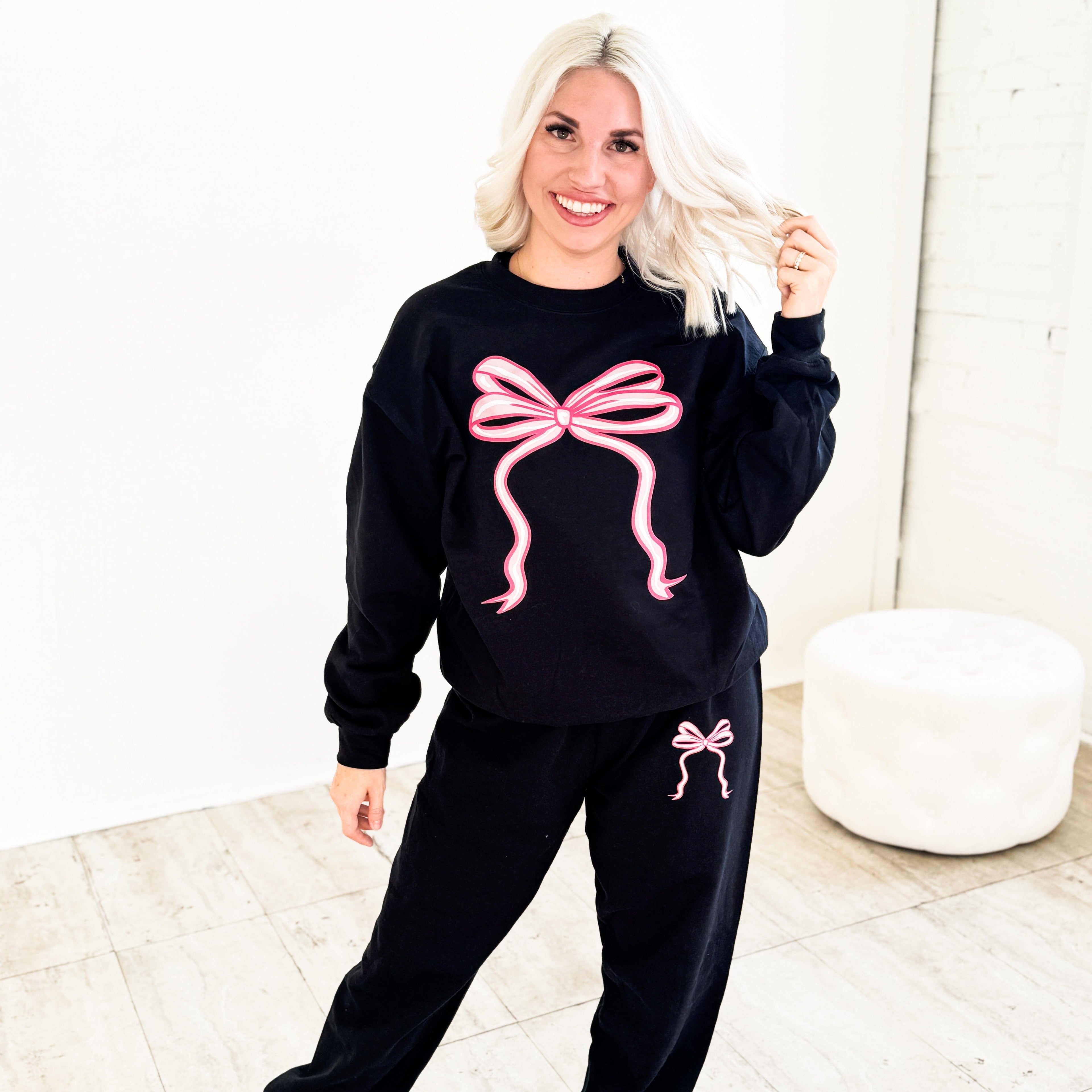 You Are So Loved Bow Sweat Set