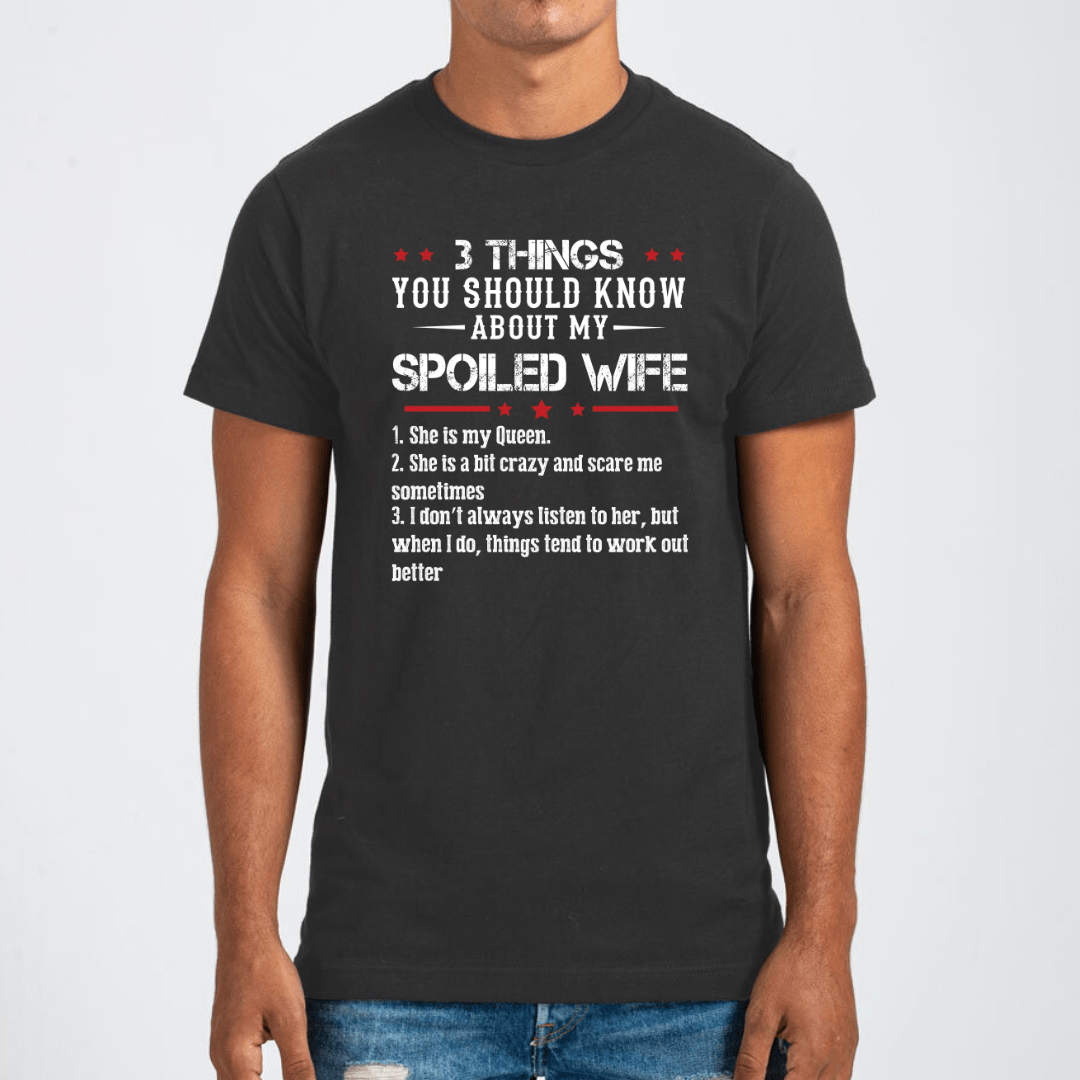 Women - Apparel - Shirts - T-Shirts 3 Things About My Wife Graphic Tee