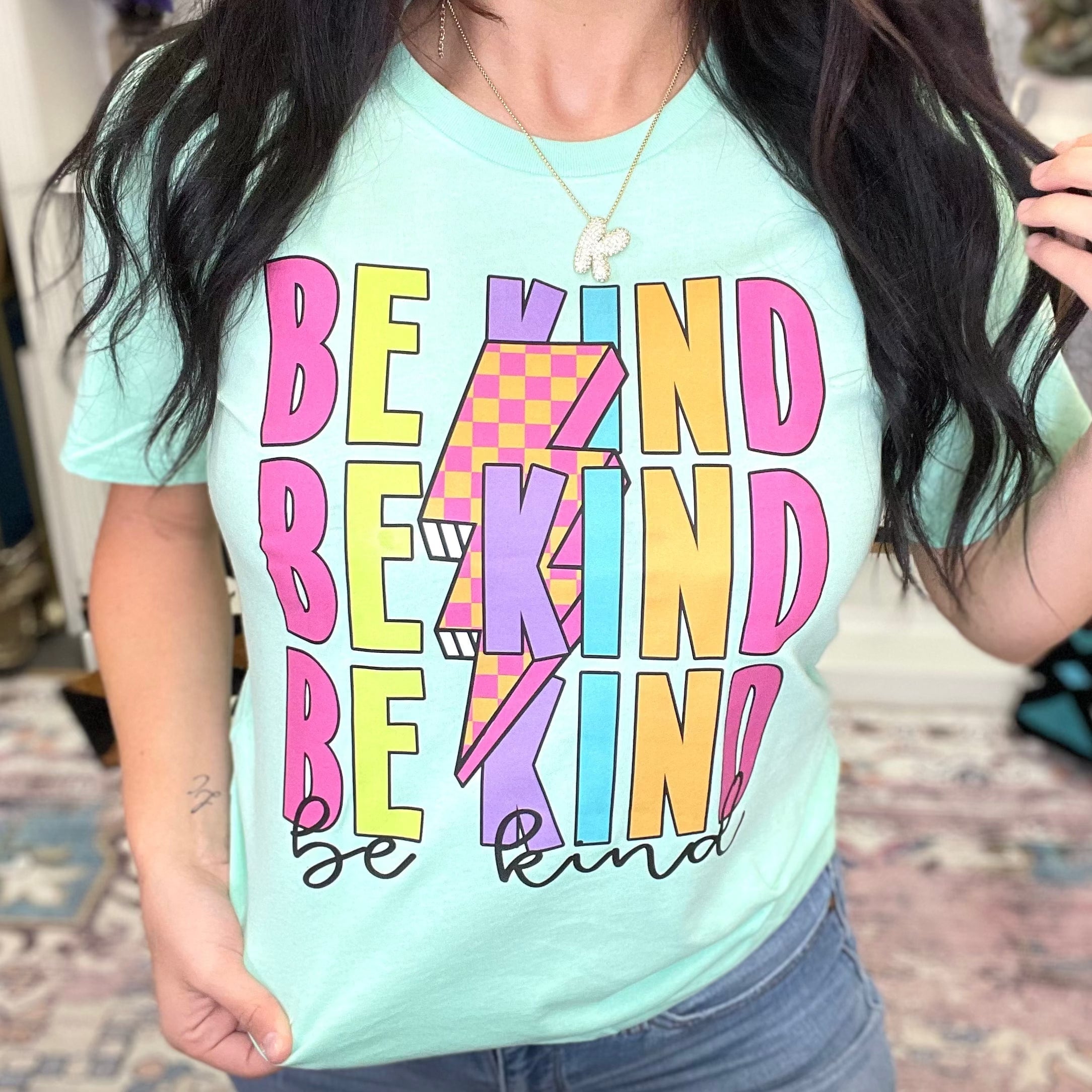 Women - Apparel - Shirts - T-Shirts Be Kind Bolt Graphic Tee