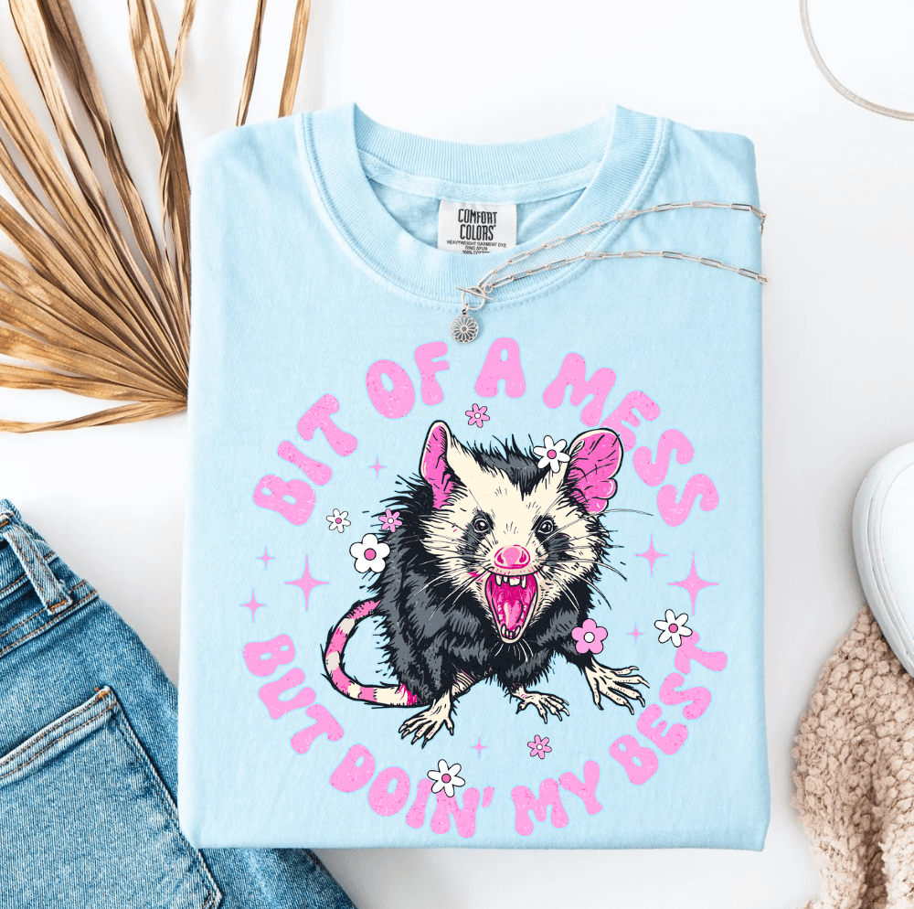 Women - Apparel - Shirts - T-Shirts Bit of A Mess Graphic Tee