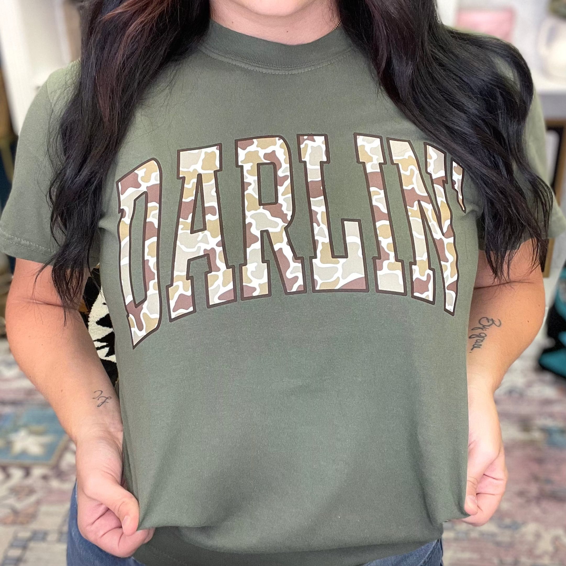 Women - Apparel - Shirts - T-Shirts Camo Darlin Graphic Tee