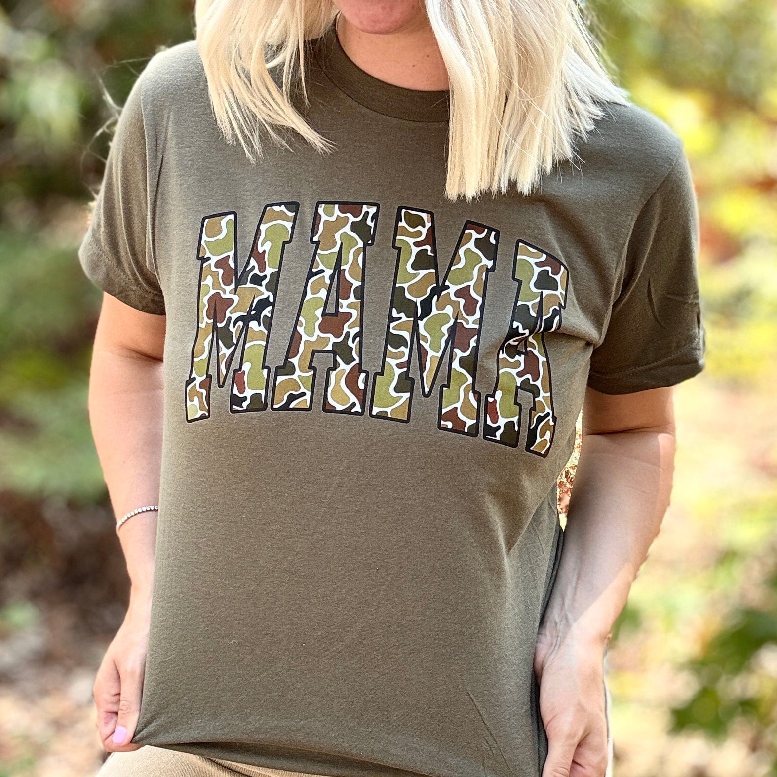Women - Apparel - Shirts - T-Shirts Camo Mama Graphic Tee