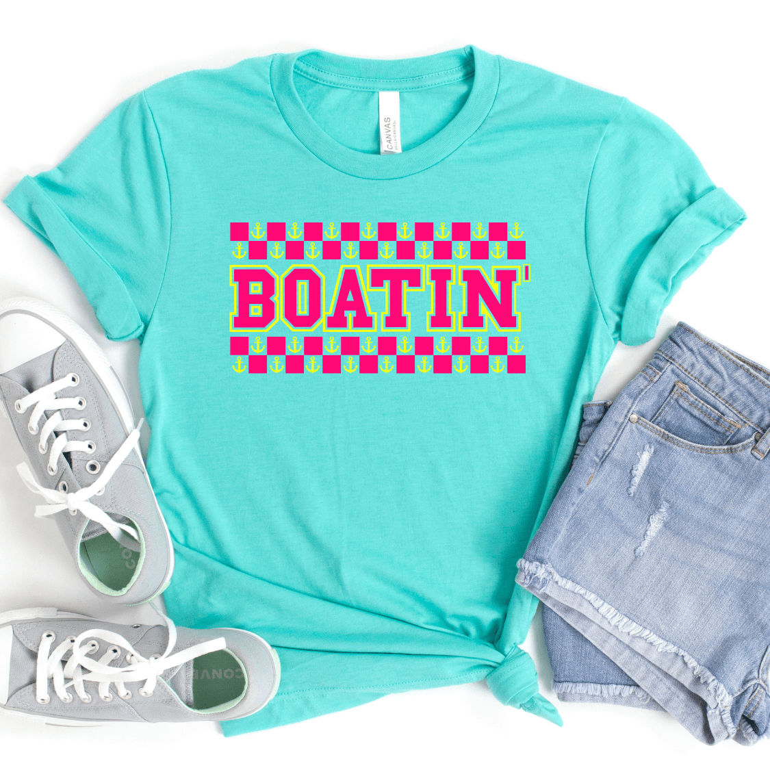 Women - Apparel - Shirts - T-Shirts Checkered Boatin&