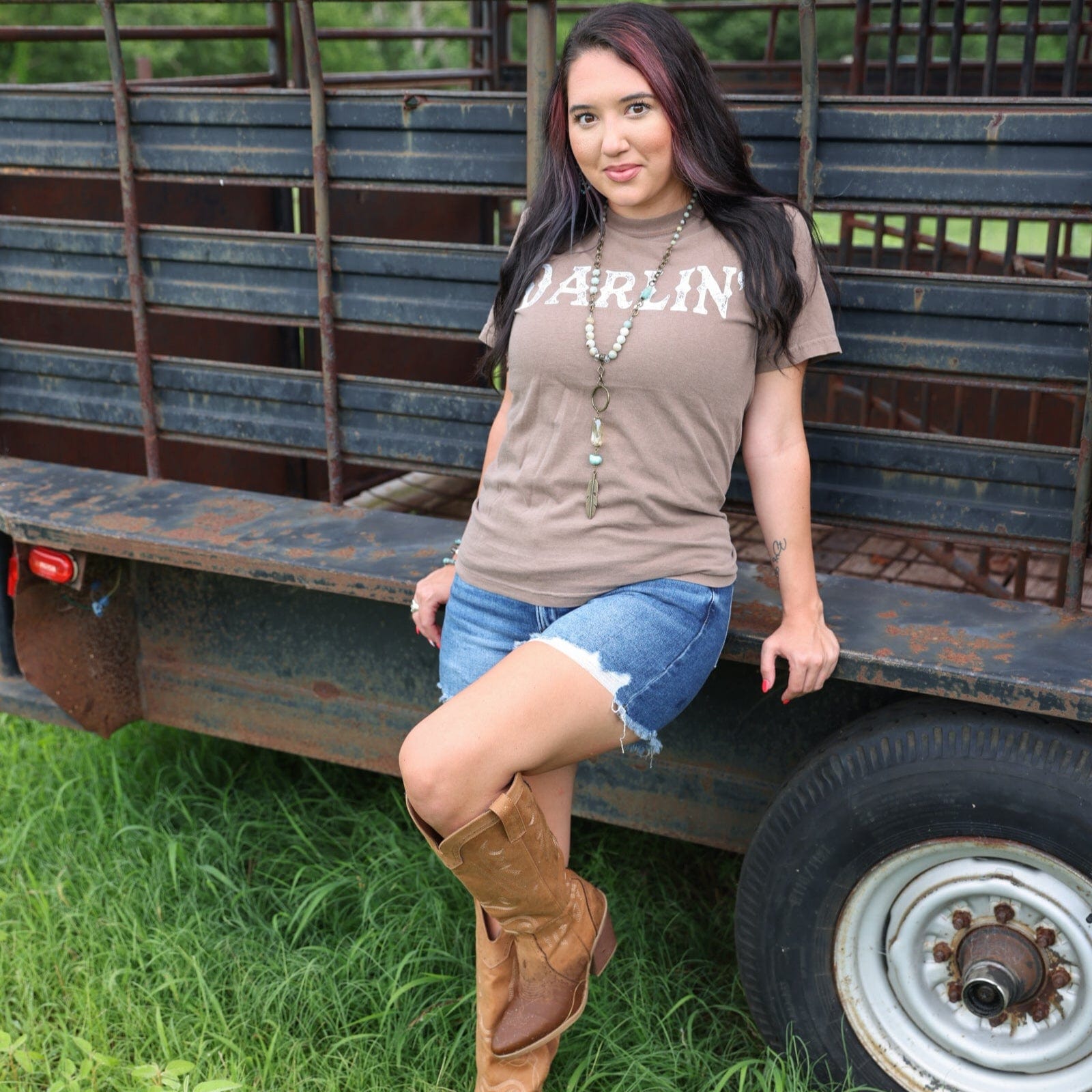 Women - Apparel - Shirts - T-Shirts Darlin’ Western Soft Graphic Tee