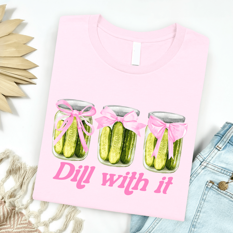 Women - Apparel - Shirts - T-Shirts Dill With It Pickle Jar Graphic Tee