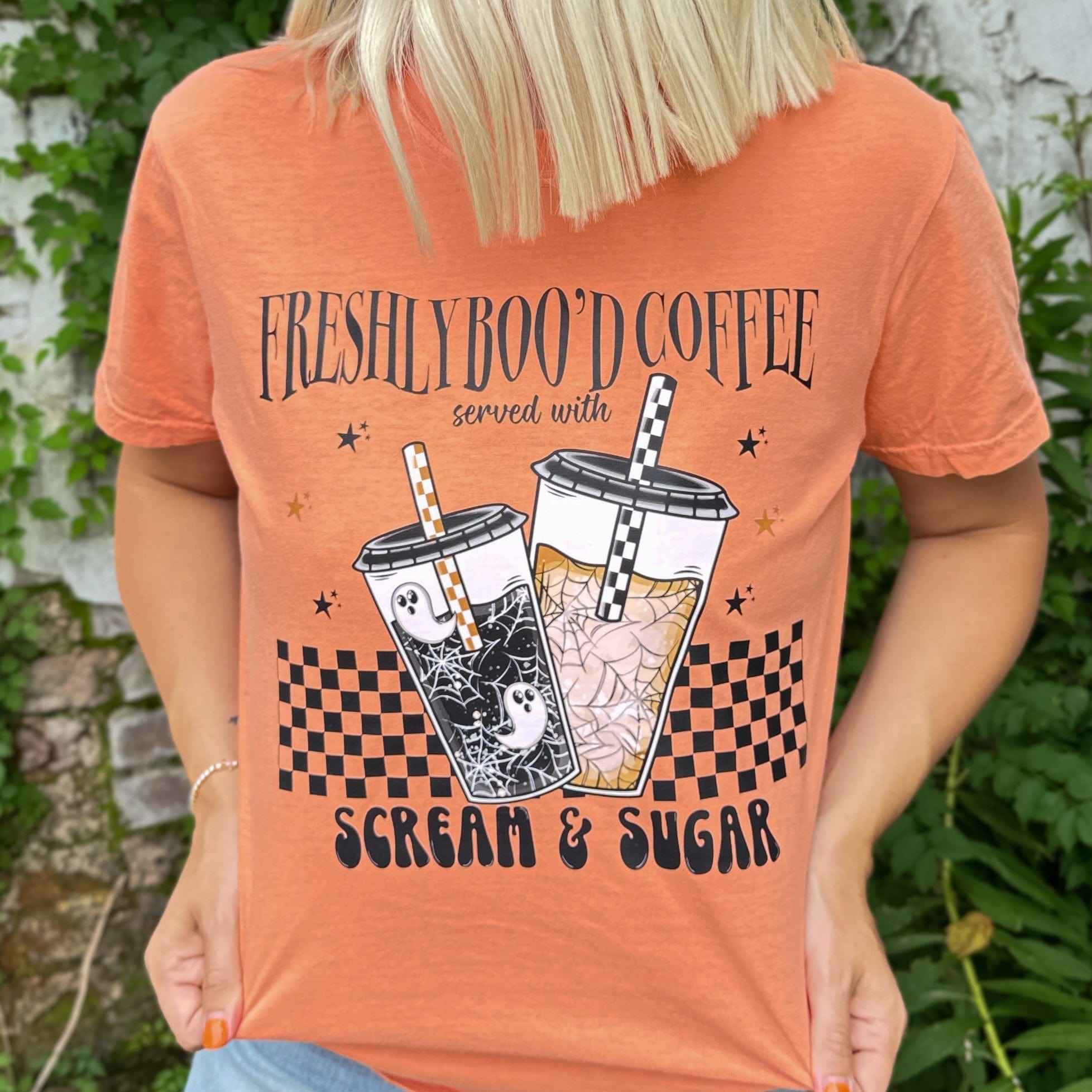 Women - Apparel - Shirts - T-Shirts Freshly Boo’d Coffee Soft Graphic Tee