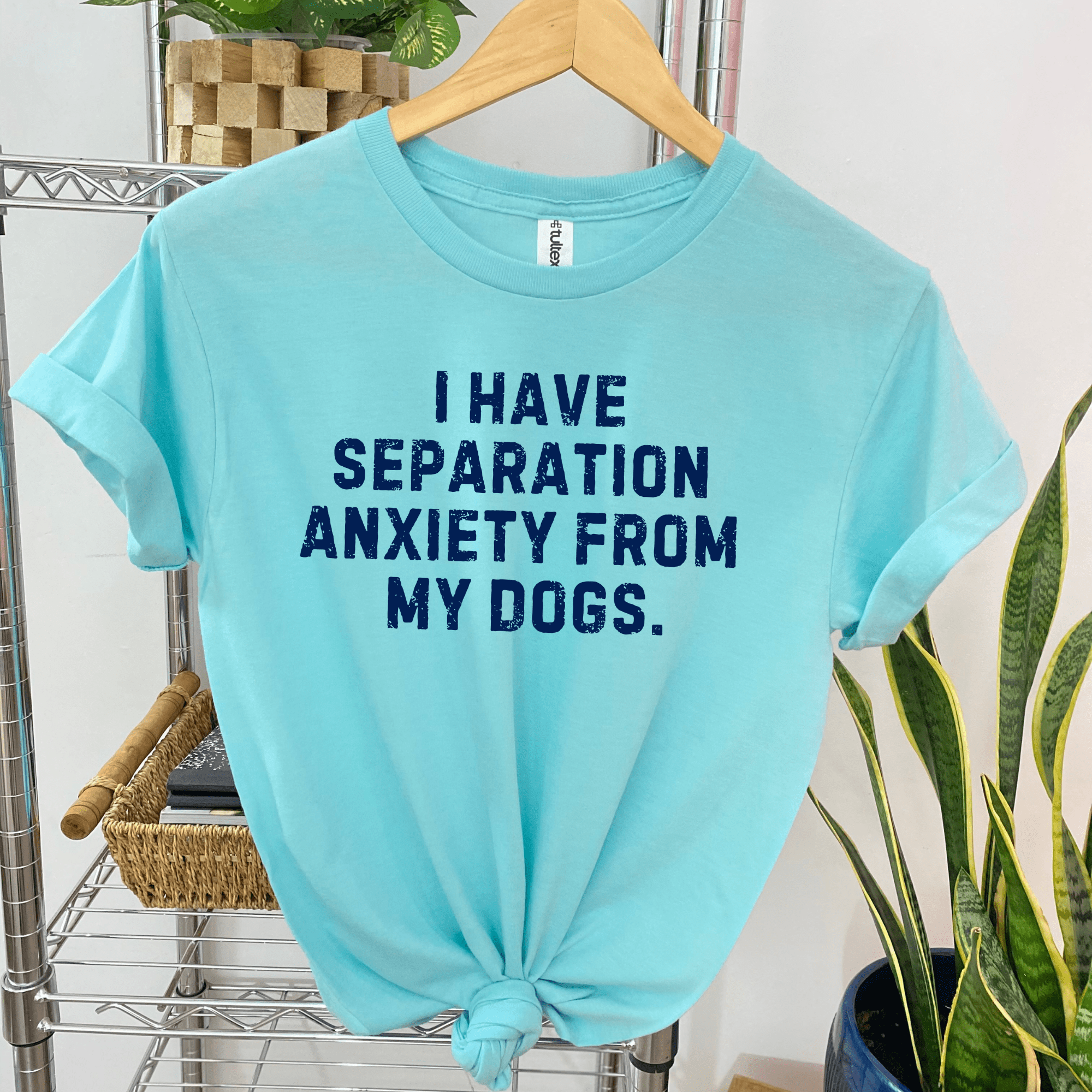 Women - Apparel - Shirts - T-Shirts I Have Separation Anxiety From My Dogs Graphic Tee