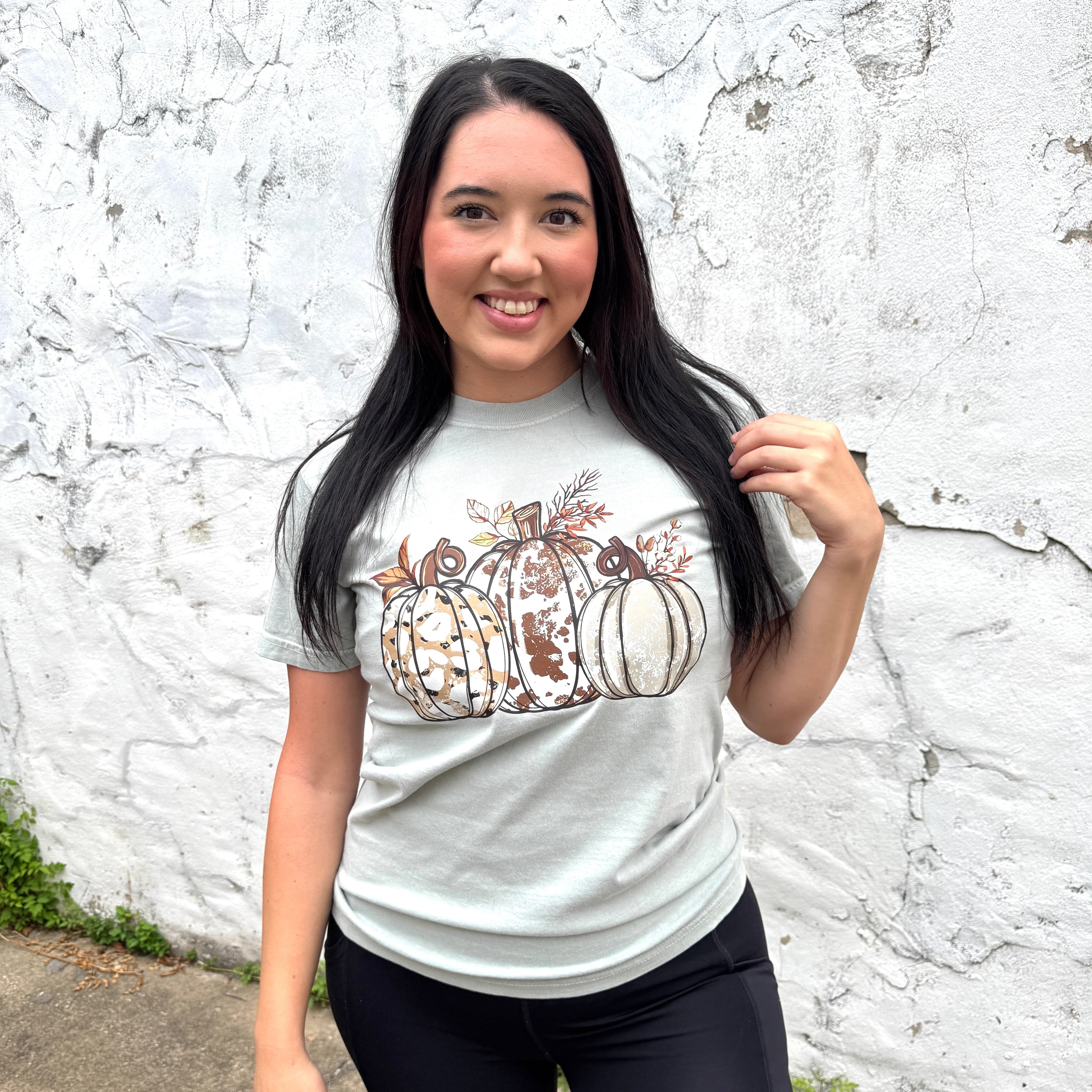 Women - Apparel - Shirts - T-Shirts Ivory Pumpkins Graphic Tee