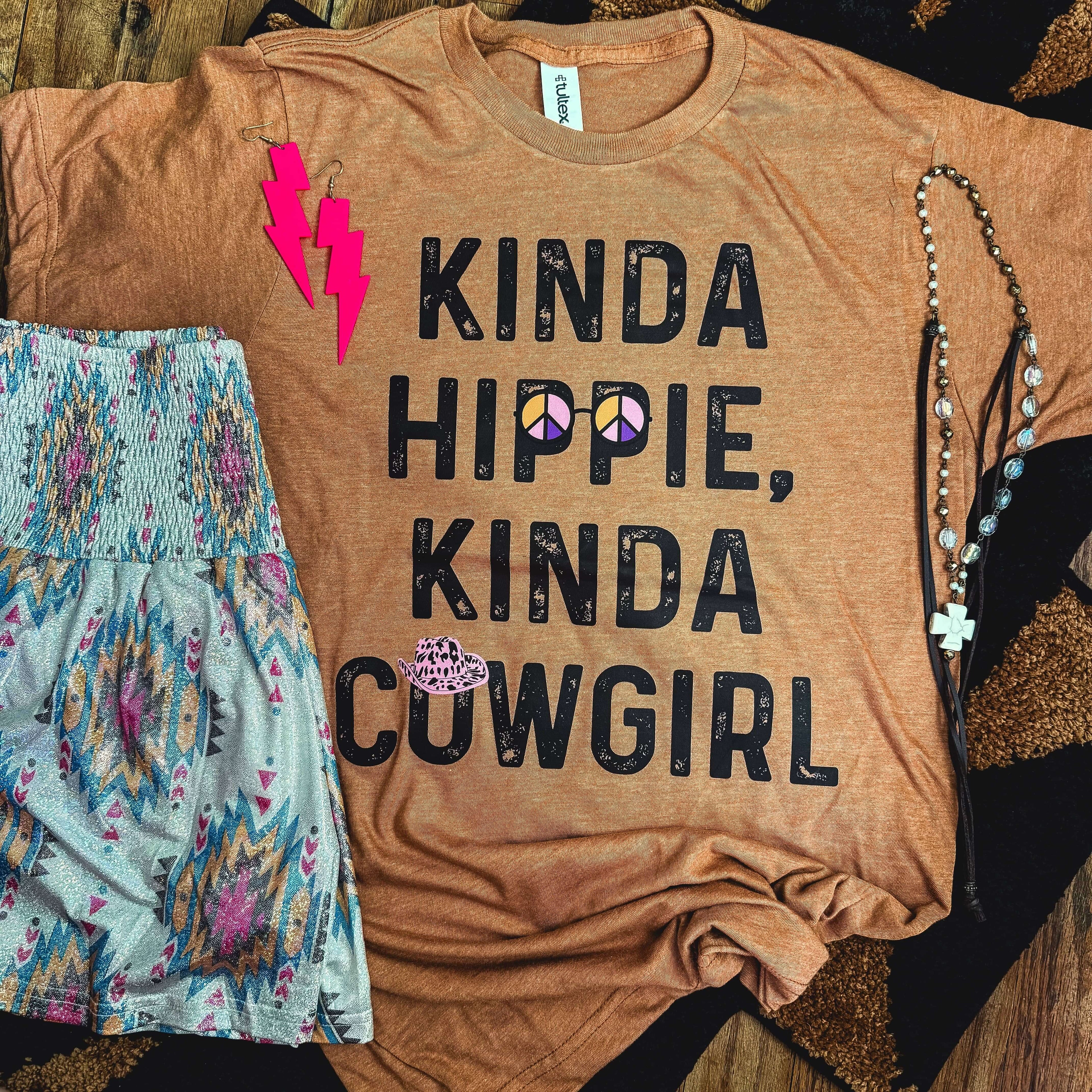 Women - Apparel - Shirts - T-Shirts Kinda Hippie Kinda Cowgirl Soft Graphic Tee