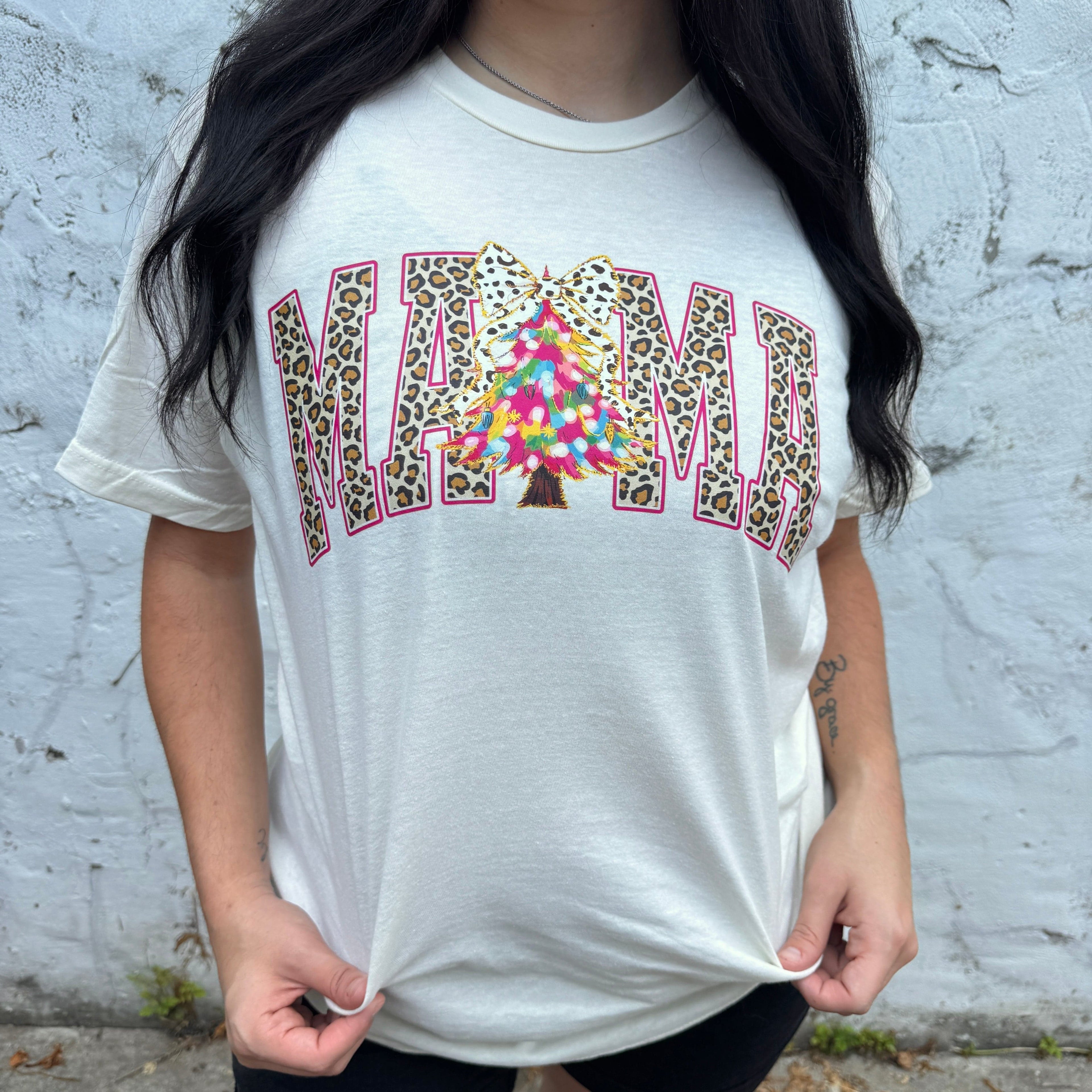 Women - Apparel - Shirts - T-Shirts Mama Colorful Tree Graphic Tee