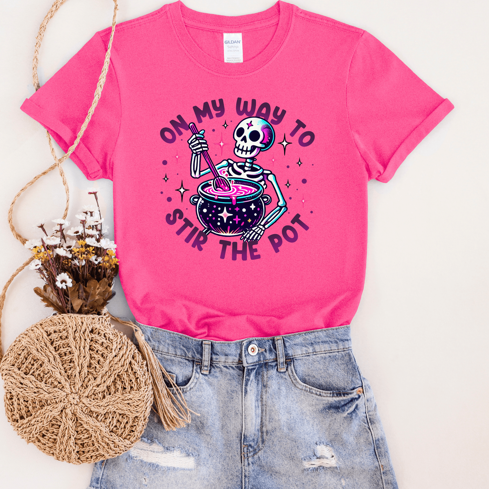 Women - Apparel - Shirts - T-Shirts On My Way To Stir The Pot Graphic Tee