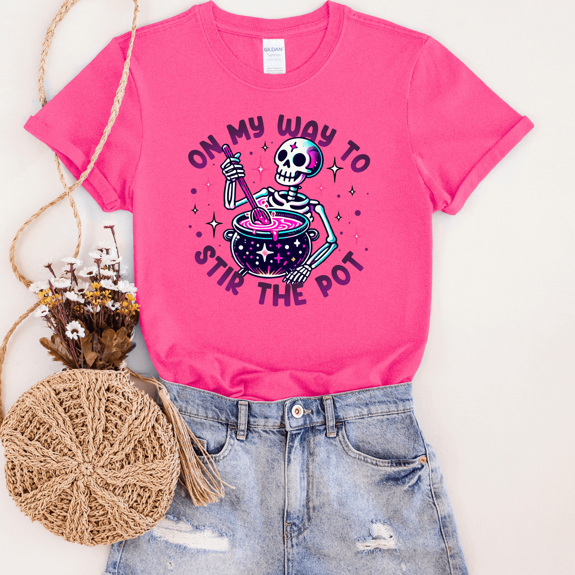 Women - Apparel - Shirts - T-Shirts On My Way To Stir The Pot Graphic Tee