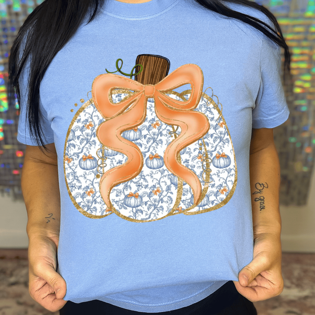 Women - Apparel - Shirts - T-Shirts Preppy Pumpkin Graphic Tee