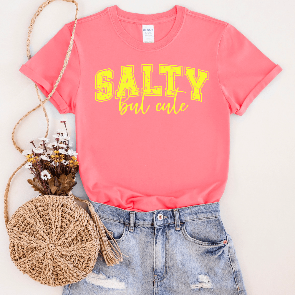 Women - Apparel - Shirts - T-Shirts Salty But Cute Graphic Tee