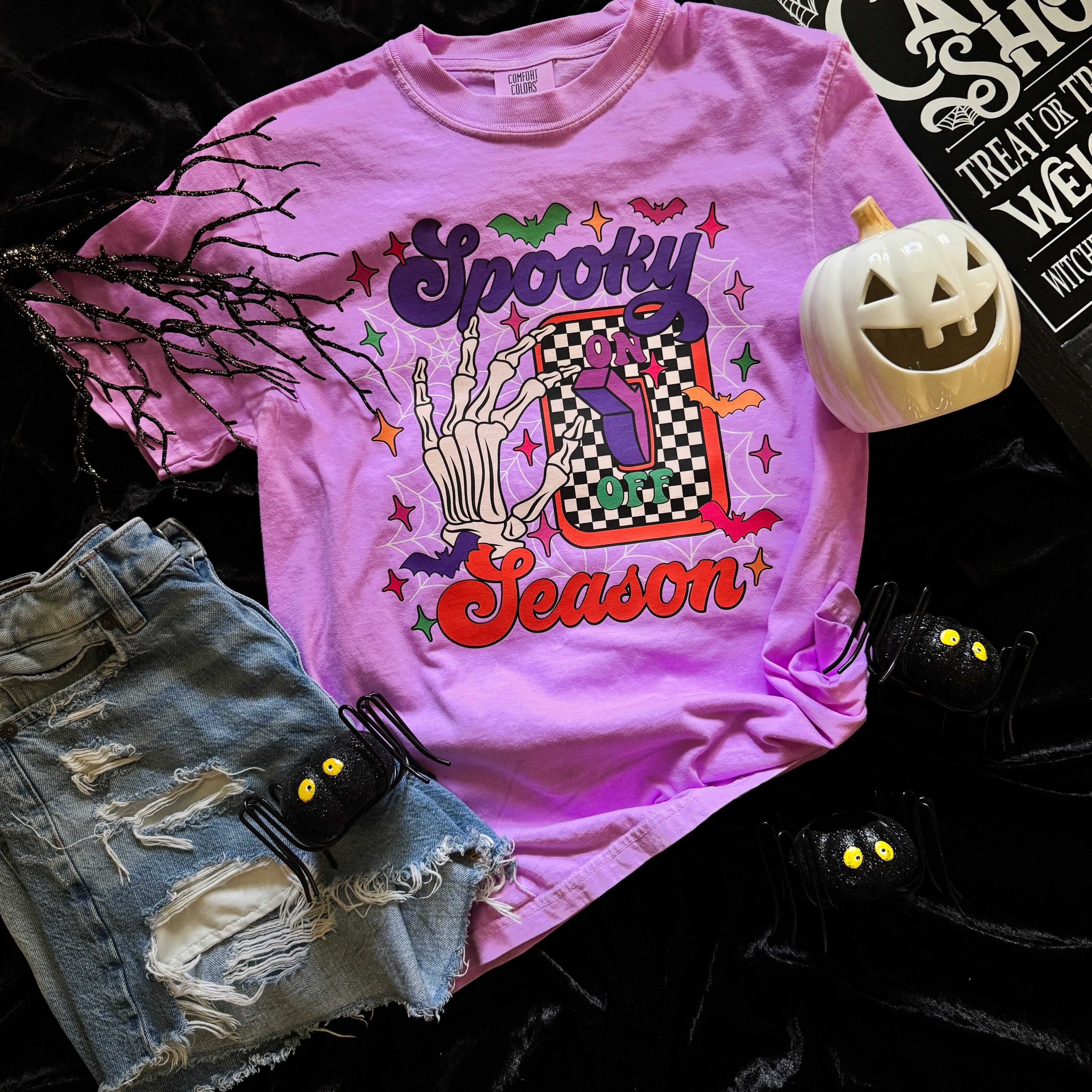 Women - Apparel - Shirts - T-Shirts Spooky Season Switch Soft Graphic Tee