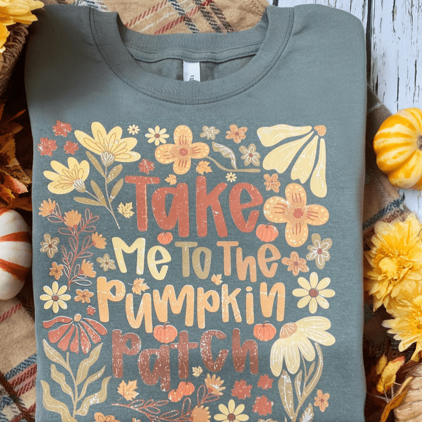 Women - Apparel - Shirts - T-Shirts Take Me To The Pumpkin Patch Graphic Tee