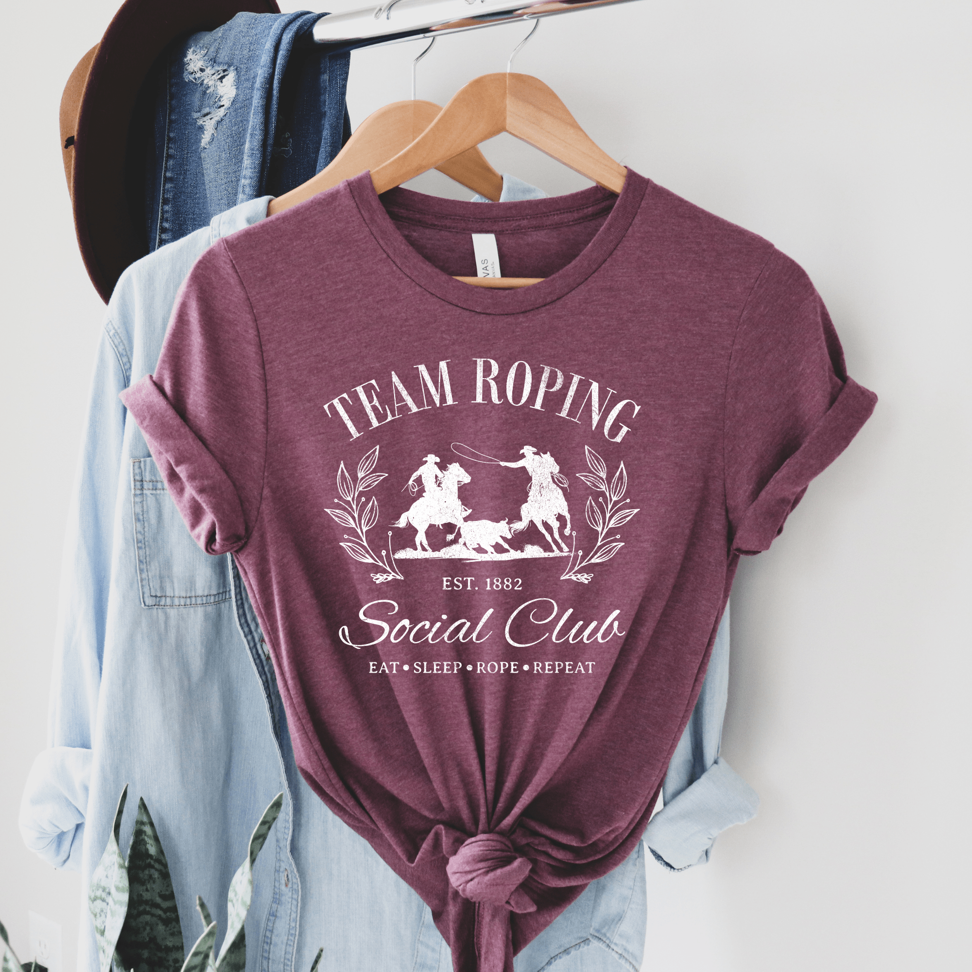 Women - Apparel - Shirts - T-Shirts Team Roping Social Club Graphic Tee