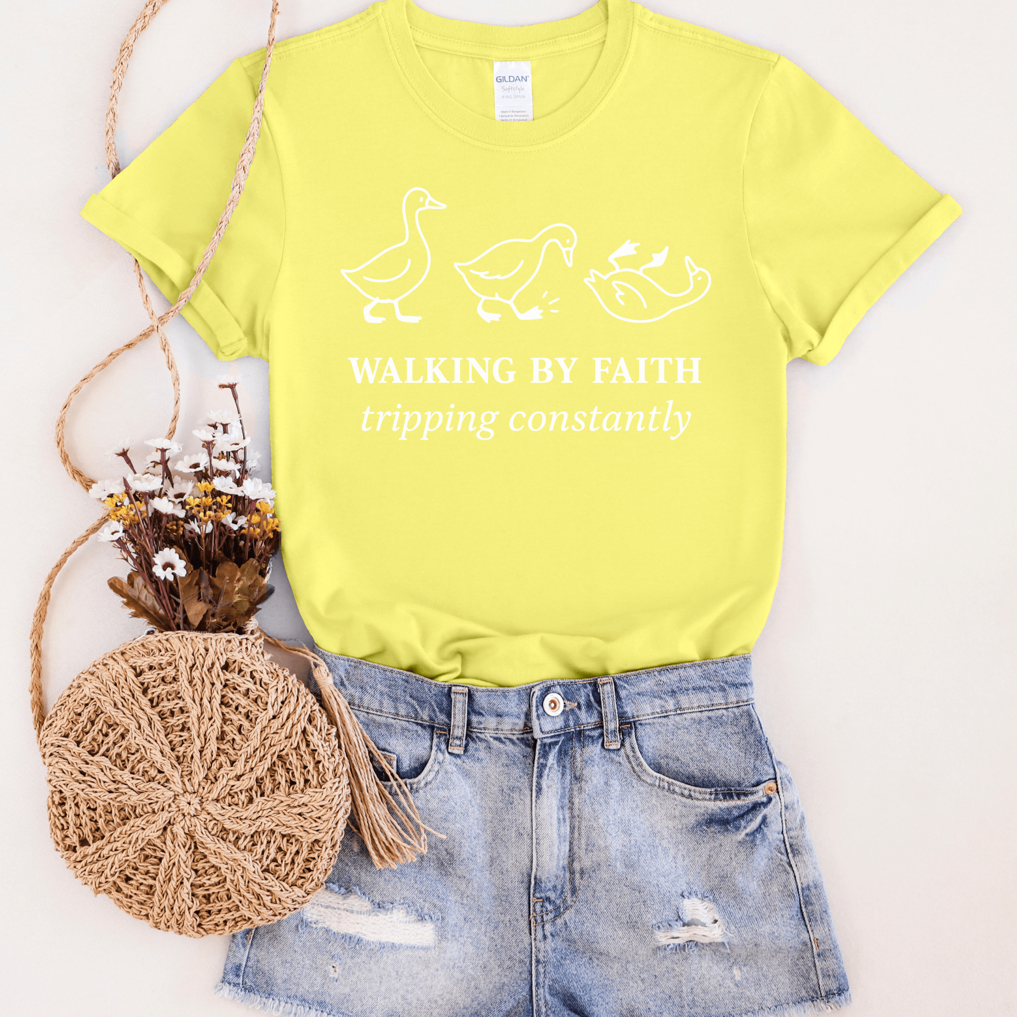 Women - Apparel - Shirts - T-Shirts Walking by Faith Goose Graphic Tee