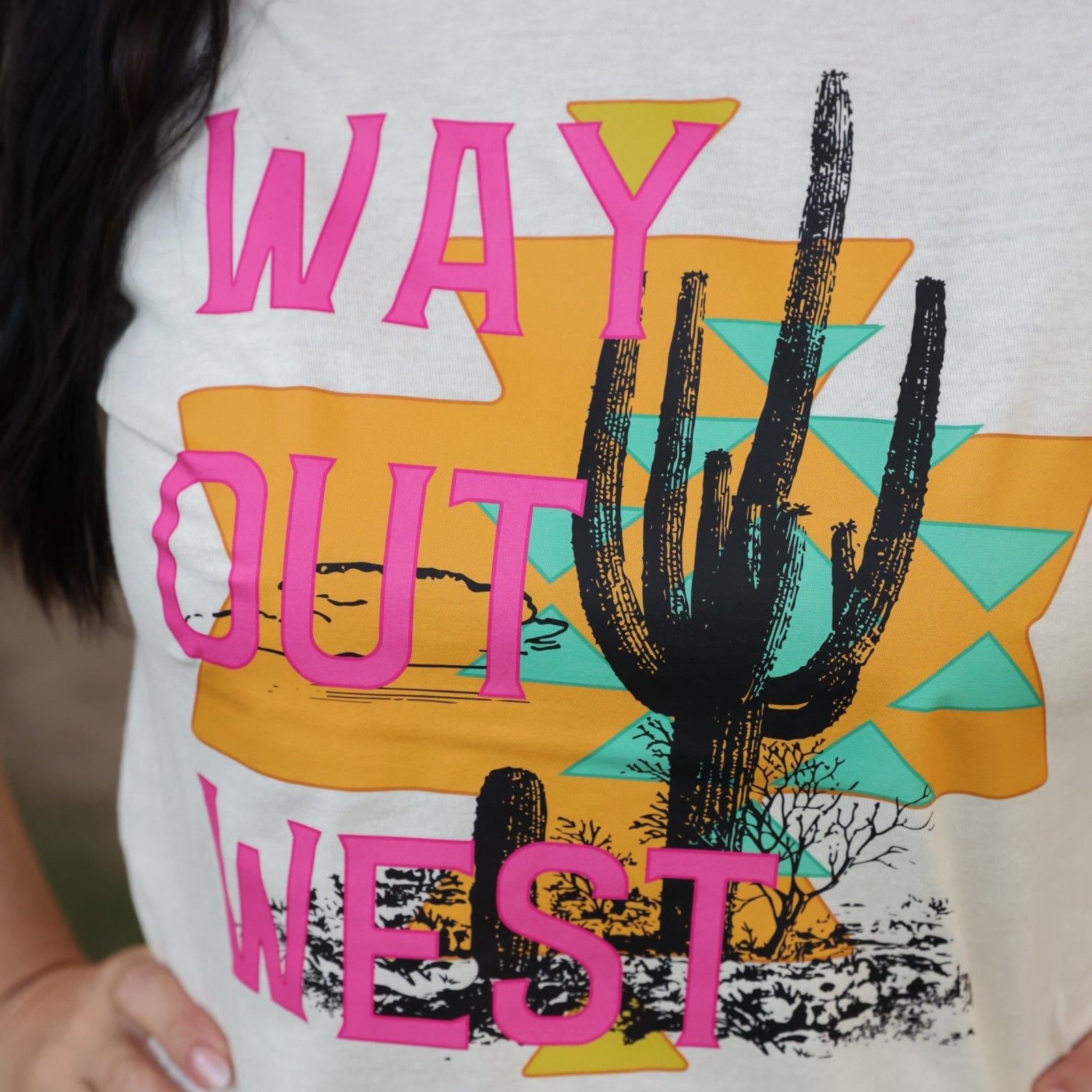 Women - Apparel - Shirts - T-Shirts Way Out West Desert Soft Graphic Tee