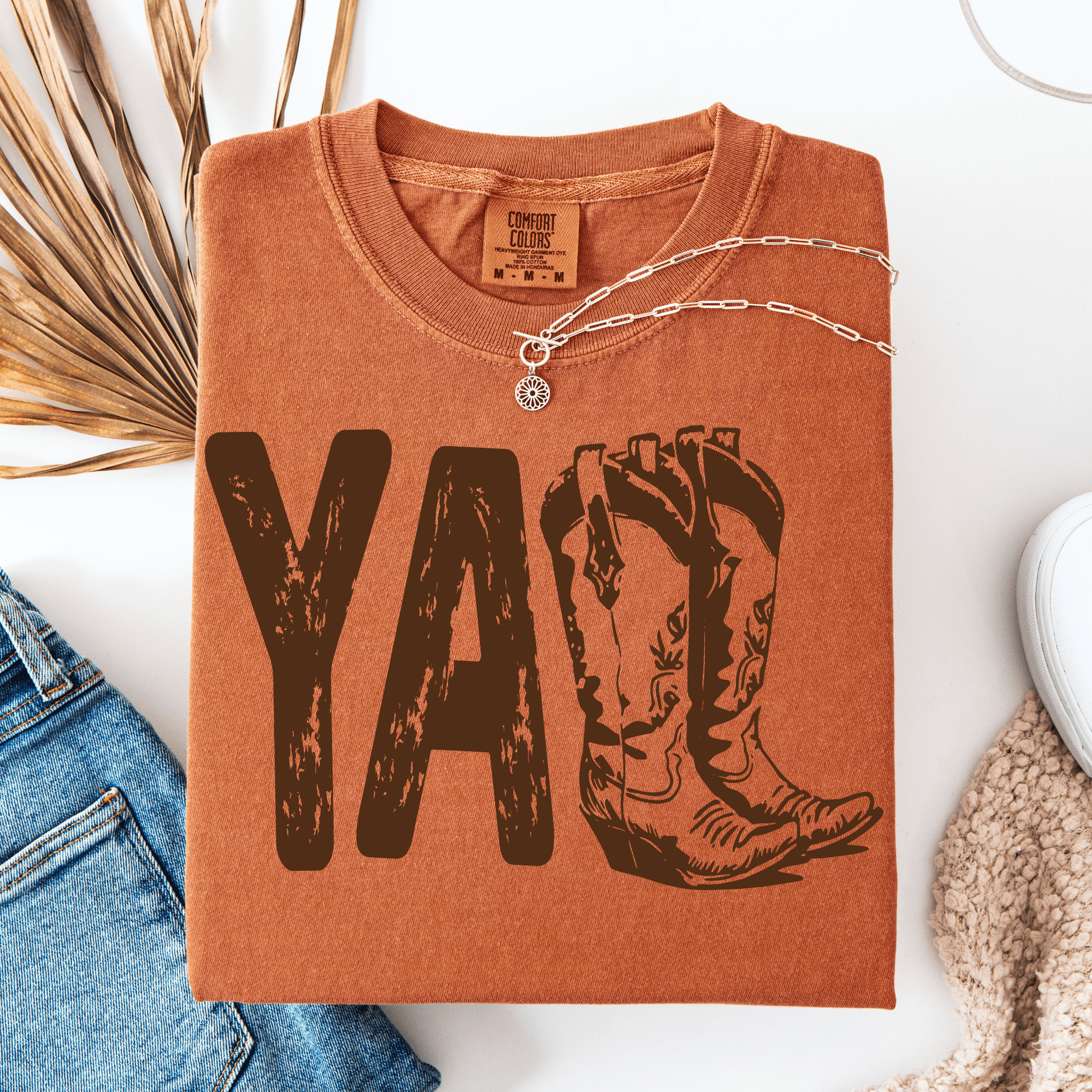 Women - Apparel - Shirts - T-Shirts Yall Boots Graphic Tee