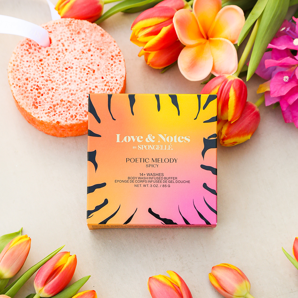 Body Wash Infused Buffer Poetic Melody | Love & Notes Body Buffer