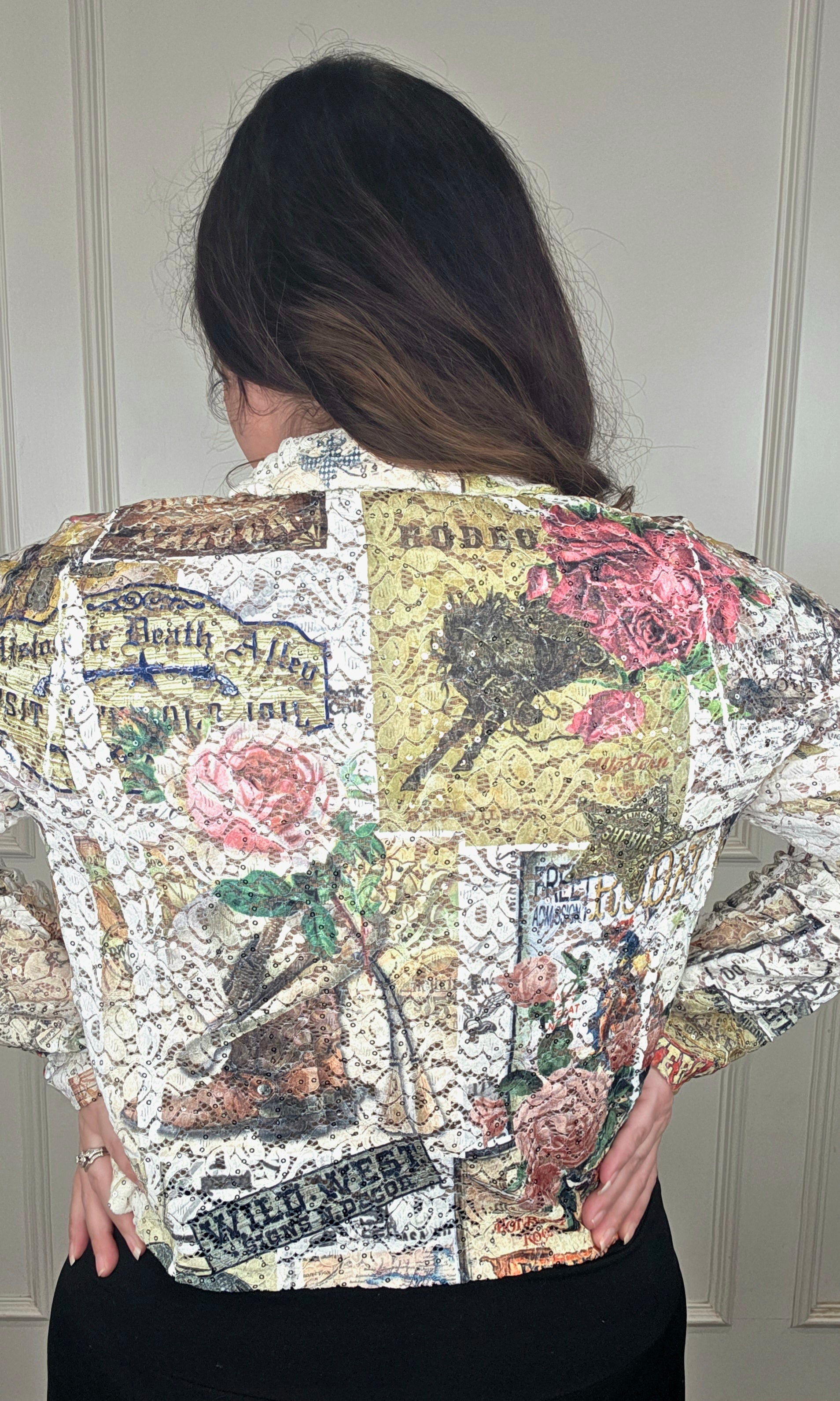 Lace Rodeo Jacket with Bling