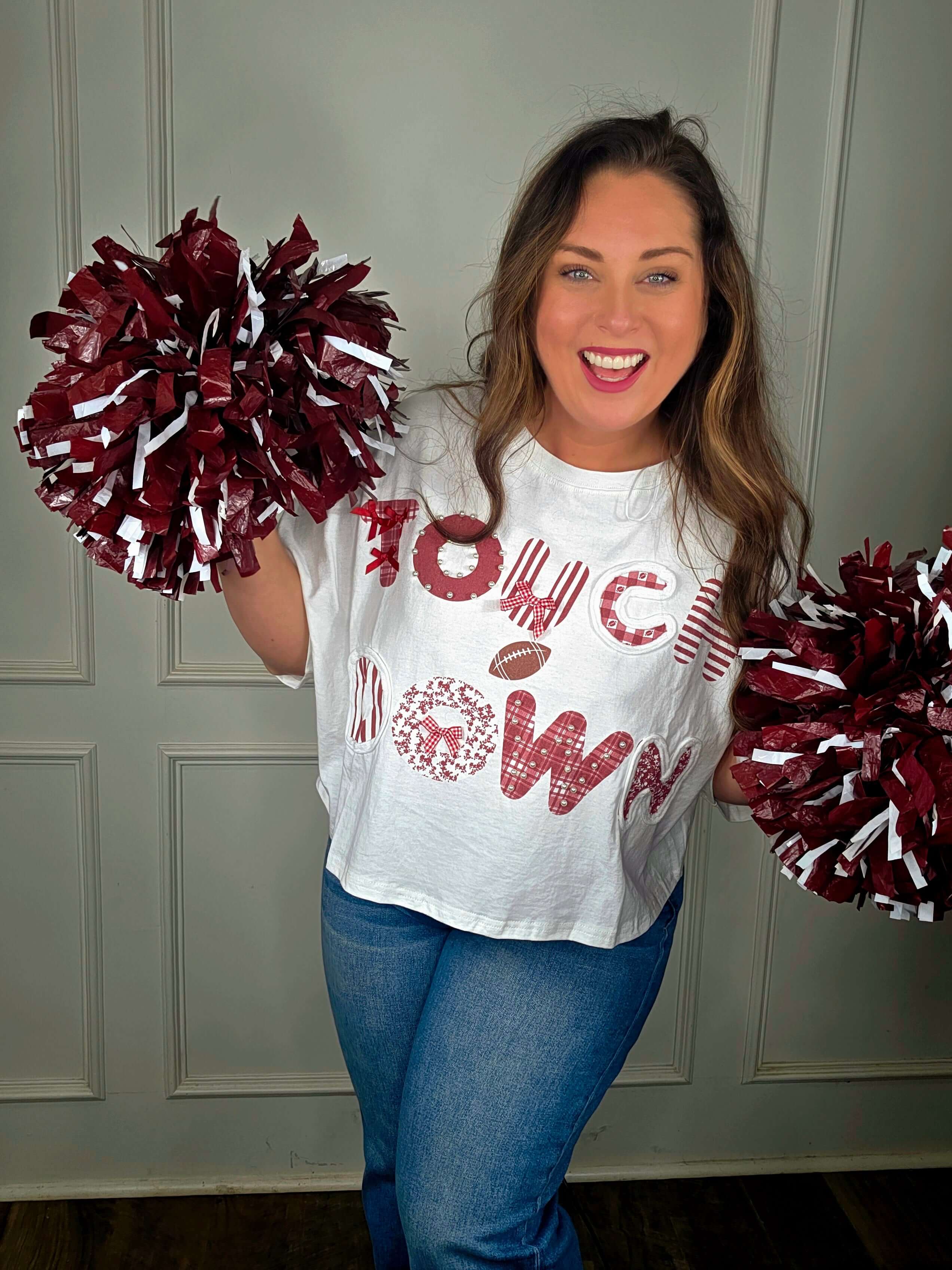 Bleacher Babe TOUCH DOWN Tee