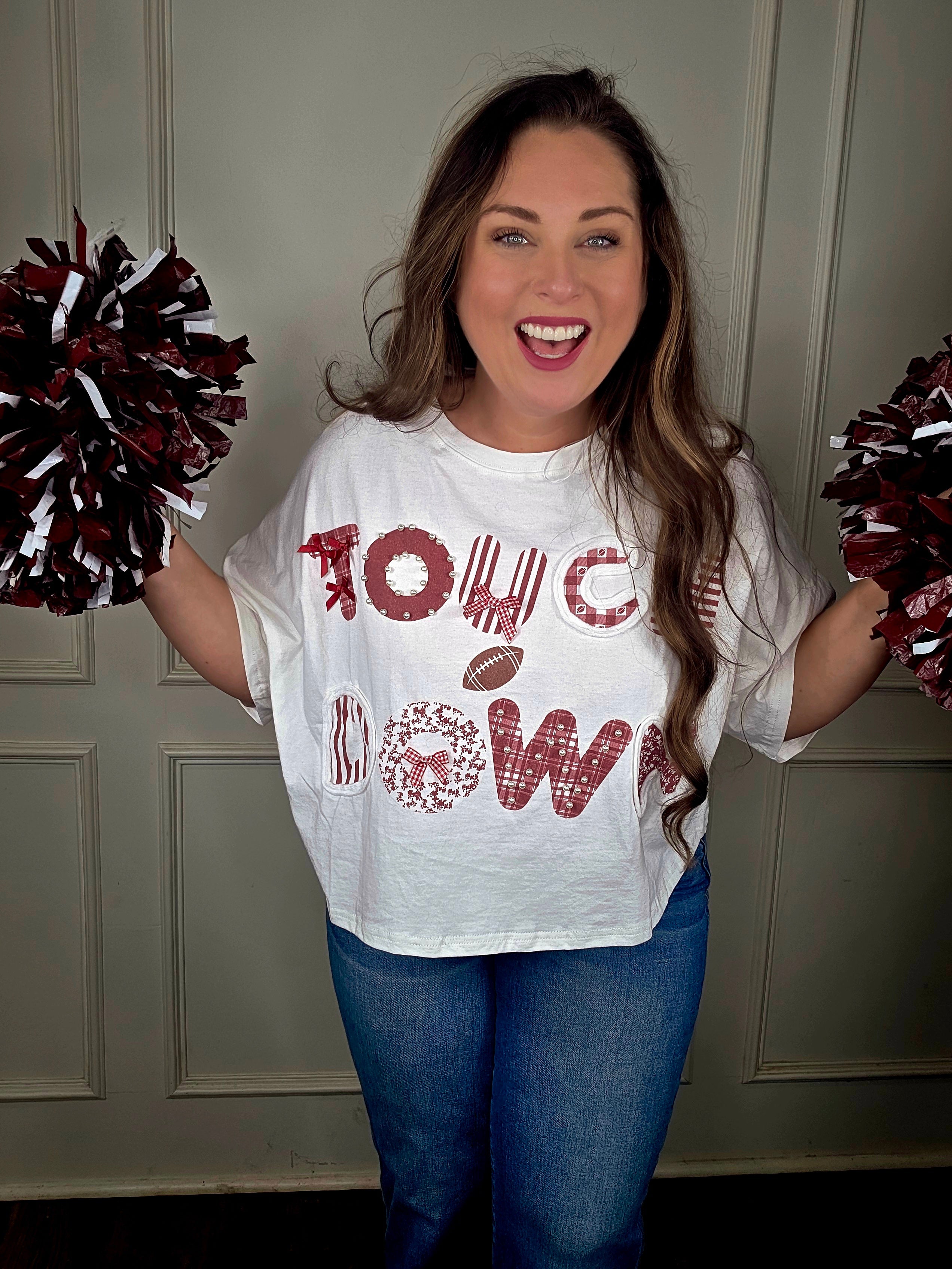 Bleacher Babe TOUCH DOWN Tee