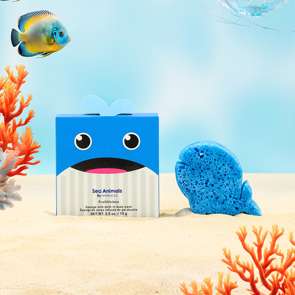 Body Wash Infused Buffer Walter Whale | Sea Animals
