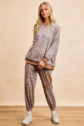 BiBi Leopard Printed French Terry Sweatshirt