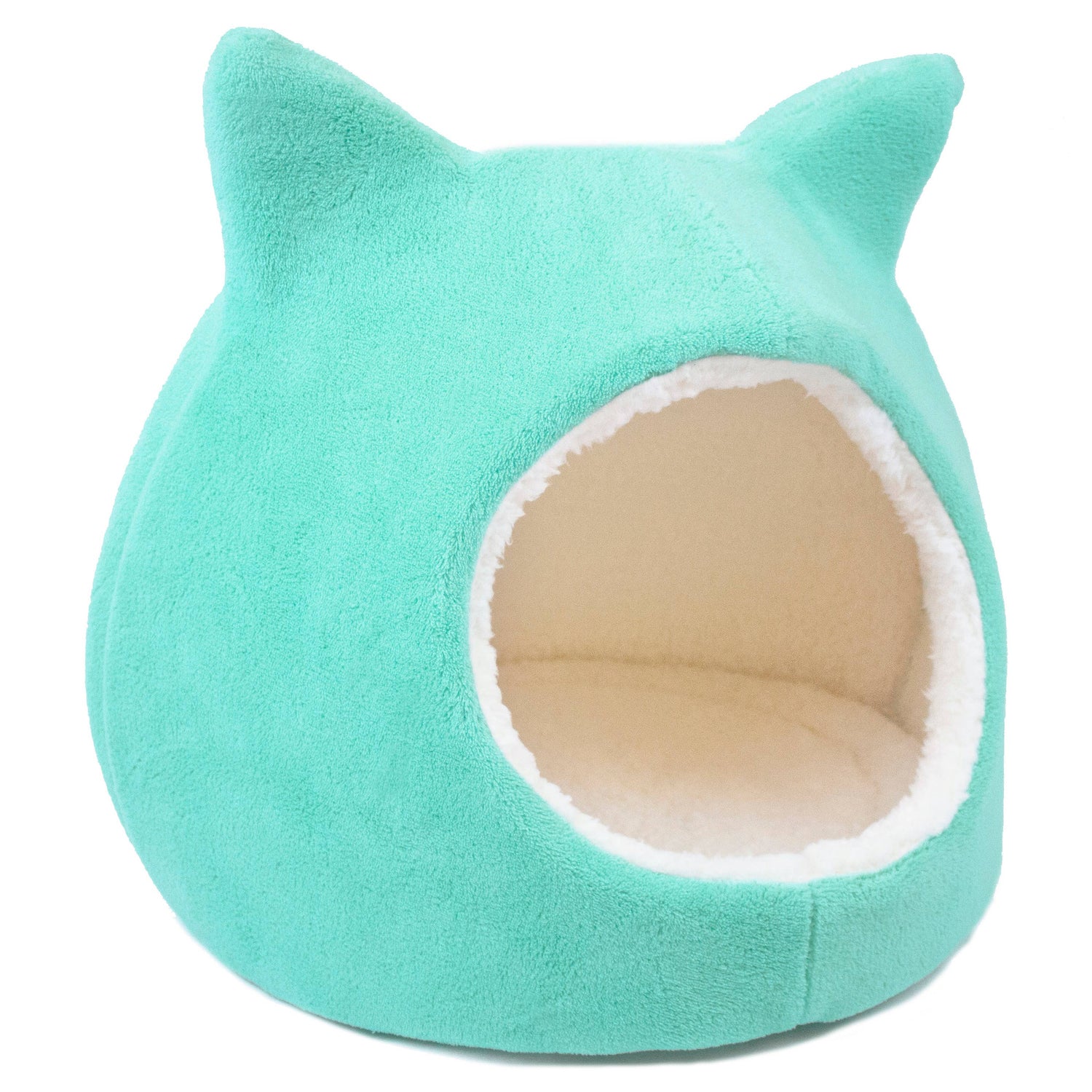 Precious Tails Fleece Cat Ears Pet Dome