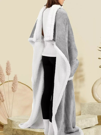 Oversized Wearable Blanket Hoodie Lounge Nightgown