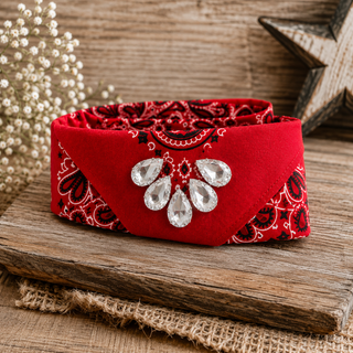 Ruby Rebel Crystal Bandana by Sandra Ling Designs