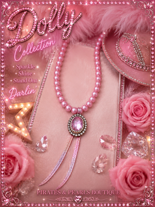 Dolly Pink Pearl Pendant Necklace by Sandra Ling Designs