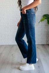 Denim Muriel Mid Rise Control Top Classic Straight Jeans