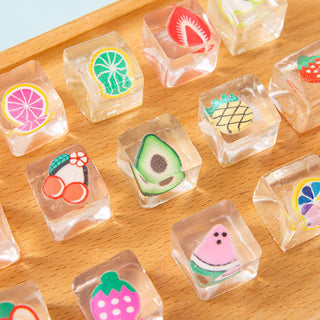 Mini Fruit Ice Cube Squishy Sent at Random - READY TO SHIP