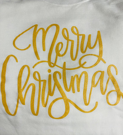 Merry Christmas Glitter Sweatshirt