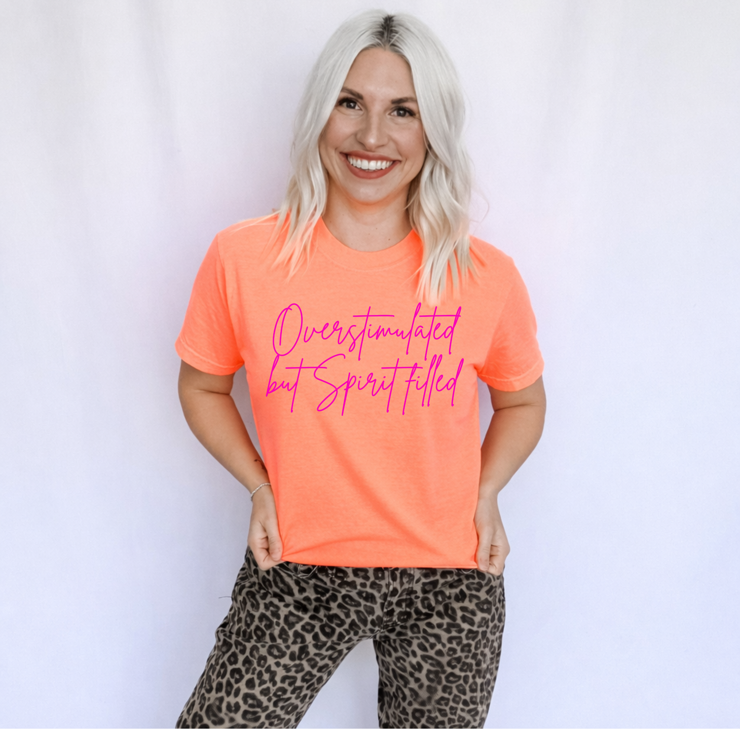 Overstimulated but Spirit Filled Graphic Tee