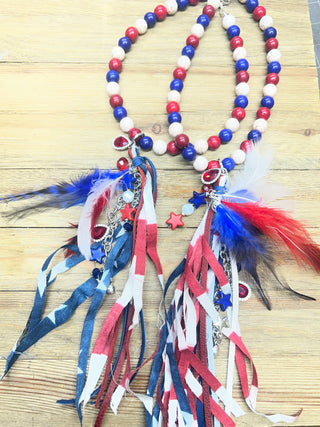 Stars, Stripes & Sass Tassel Necklace by Sandra Ling Designs