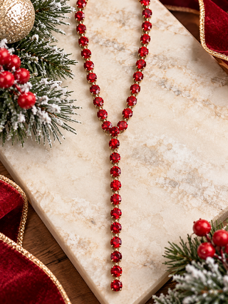 Dazzle Drop Y-Shaped Necklace
