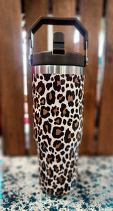 Brown Leopard Tumbler