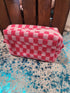 Makeup Checkered Makeup Bag